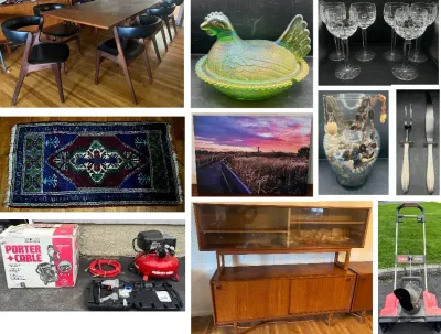SISTERS IN CHARGE ONLINE AUCTION, COMMACK NY - MCM FURNITURE, STERLING SILVER, POWER TOOLS & MORE!