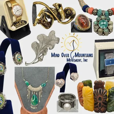 Vintage & Boutique Jewelry, Brooches and .925 Bling, NOS Watches