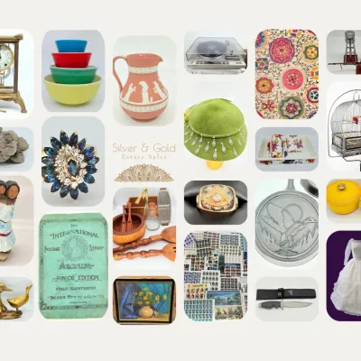 24K GOLD & STERLING SILVER Jewelry, High-end KNIVES, $4K current POSTAGE STAMP sheets, ANTIQUE PHILATELY, vintage STEREO equipment, 50's LIONEL TRAINS, vintage GOOSE & Cottagecore Decor & more!