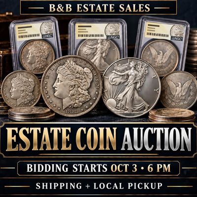 The Collector’s Vault: Estate Coin Auction | Silver, Rare Finds & More! - Pickup or shipping!
