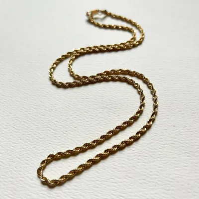 UES 14K Gold Rope Link Chain Necklace, Authentic Swarovski, Givenchy, 14K Gold Pearl Pendant, Italian Sterling Silver 925, Covered Cocktail Wrist Watch, Antique Victorian 14K Gold Garnet Cabochon Pin,