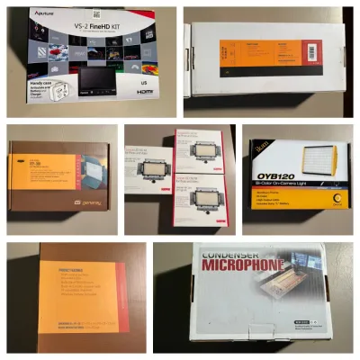 Amazing collection of vintage and new electronics, Art, Tools and more! Ideal for video and podcasts