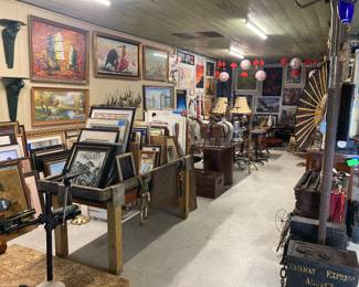 50% off framed art, other items, negotiable,  Liquidating /Estate/Antique and Art Sale !!