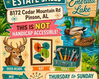 PINSON-Emerald Lake- ESTATE SALE
