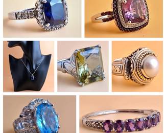 A Study in Shine: Gold, Silver & Striking Stones - Bidding ends 5/3
