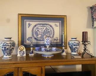 HUGE Blue Willow Collection & Planters Peanut Collectibles/Eustis Estate!