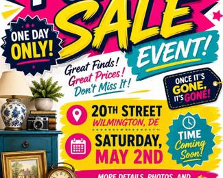 Estate Sale - one day pop up sale only