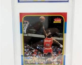 Online Sports Card Auction — Jordan, Kobe, LeBron, Griffey RCs, 47 Graded Slabs