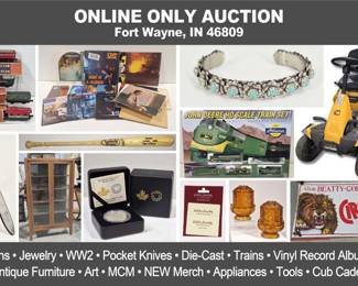 Scheerer McCulloch_Coins, Jewelry, WW2, Die-Cast, Trains, Vinyl Records