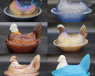 Ford Mustang, Boat, Porcelain signs, Hen on Nest and more