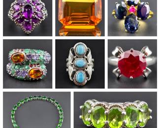Jewels in Bloom: Sapphires, Rubies & More - Bidding ends 5/13