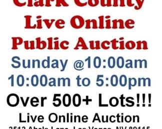SUNDAY @10:00AM - Clark County Live Online Auction 5/17/26