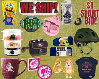 $1 Start Bids: Home Goods, Electronics, Toys, & More! SHIPS!