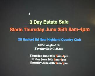 Off Raeford Rd Near Highland Country Club Fayetteville NC