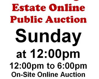 SUNDAY @12:00PM - South Las Vegas Estate Online Auction 6/28/26