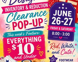 Ladies Designer Inventory Clearance Pop-Up