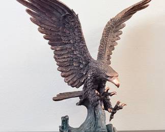 Stickley Furniture, Bald Eagle Sculptures, Vintage Fort Collins College Ave Photo