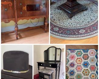 Fine Furniture, Antique Furniture, Stetson & Resistol Hats, Rugs, Gourd Art, Home Decor and More