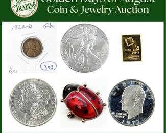 Golden Days of August Coin & Jewelry