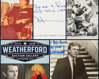 ~Outstanding *Online Only* Autograph Auction! Spielberg, De Niro, Qaddafi, Trump, Cruise, North..