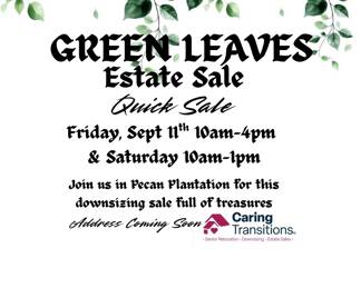 Green Leaves Estate Sale by Caring Transitions