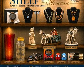 BRUNKS AUCTION - 096 - FROM SHELF TO SHOWCASE: Gold, Rock & Roll, Fine Porcelain, Art & More!