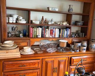Farm house, Stoneware, chintz, Books and Bibles