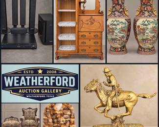 ~Incredible *Online Only* Weatherford Gallery Auction! Fine Furniture, Collectibles, Memorabilia..
