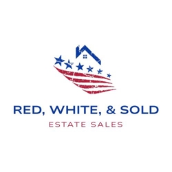 Red White and Sold Estate Sales logo