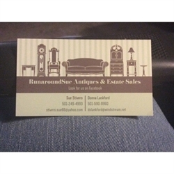 Runaround Sue Antiques & Estate Sale Services logo